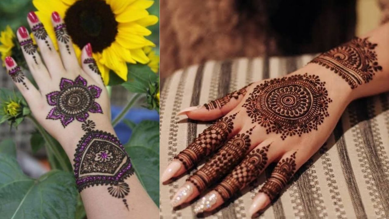 Sunflower Inspired Mehendi design