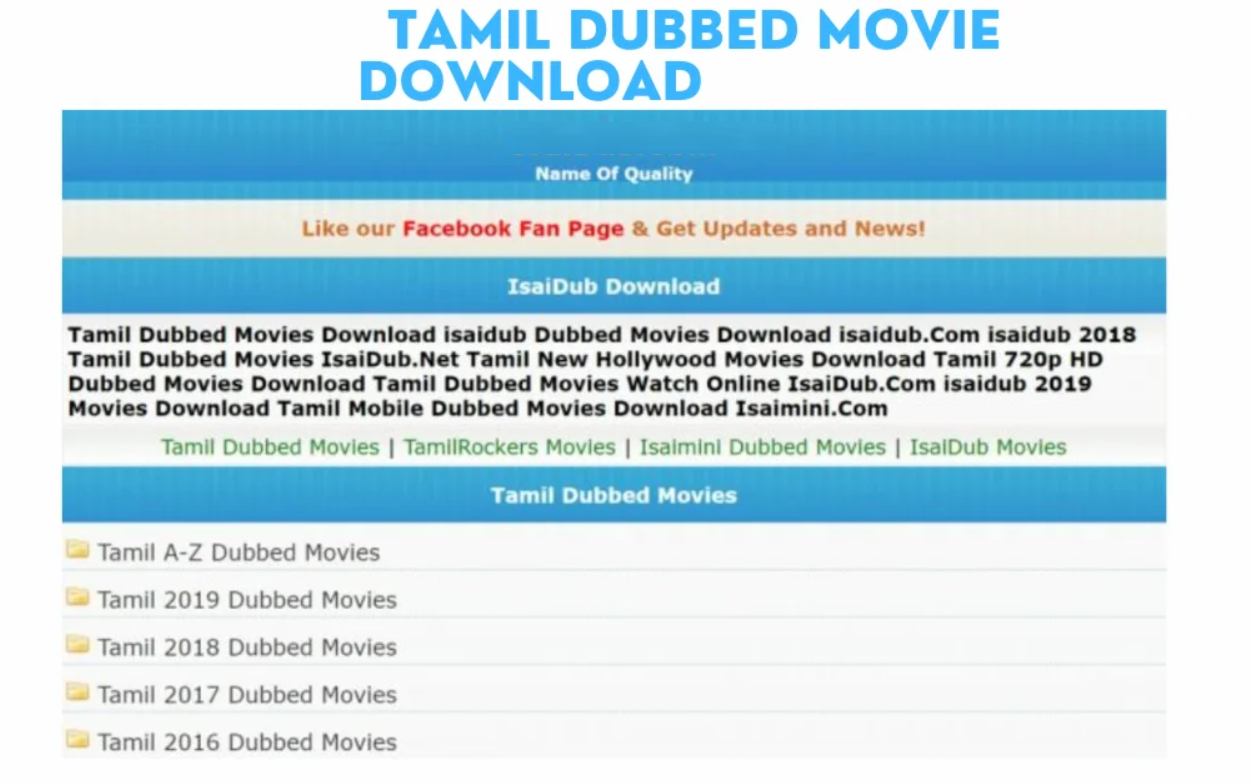 How to Download Tamil Movies from Isaidub