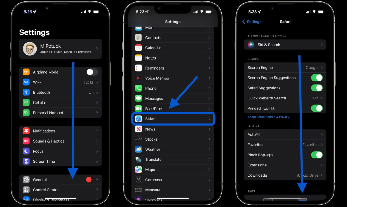 Clear Cache on iPhone for Safari